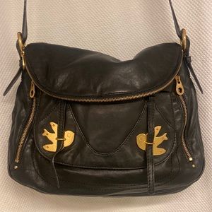 Marc Jacobs Black Leather Side Bag